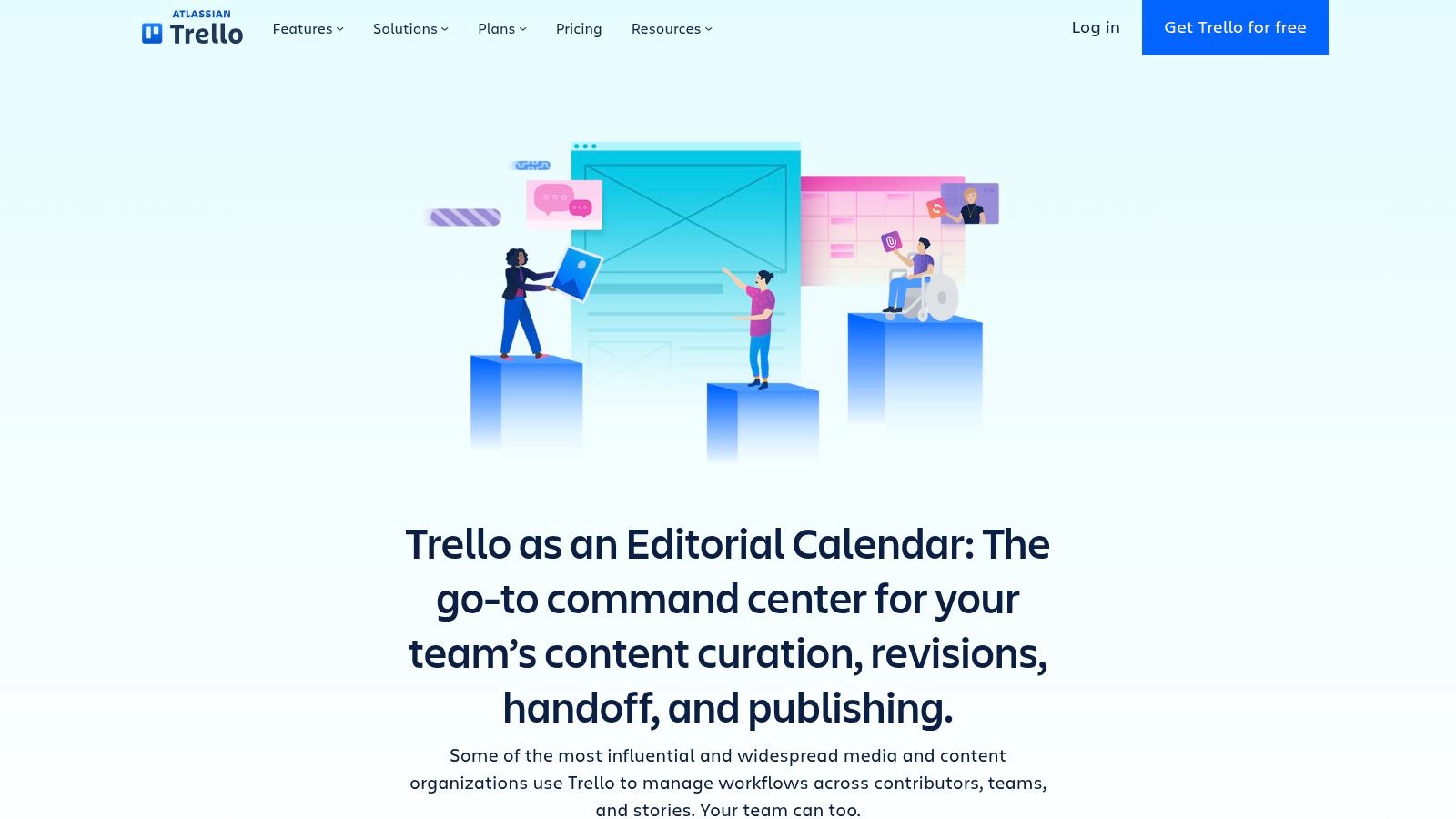 Trello – Blog Content Schedule (Editorial Calendar template)