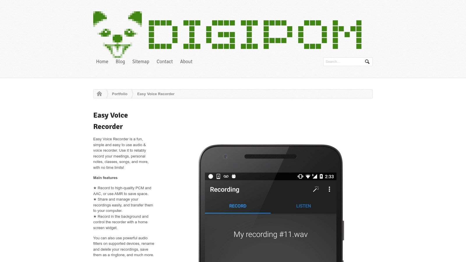 Easy Voice Recorder (Digipom)