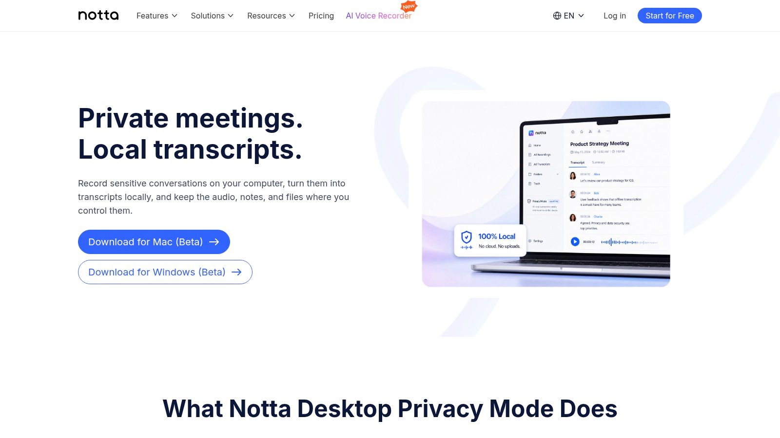 Notta Desktop