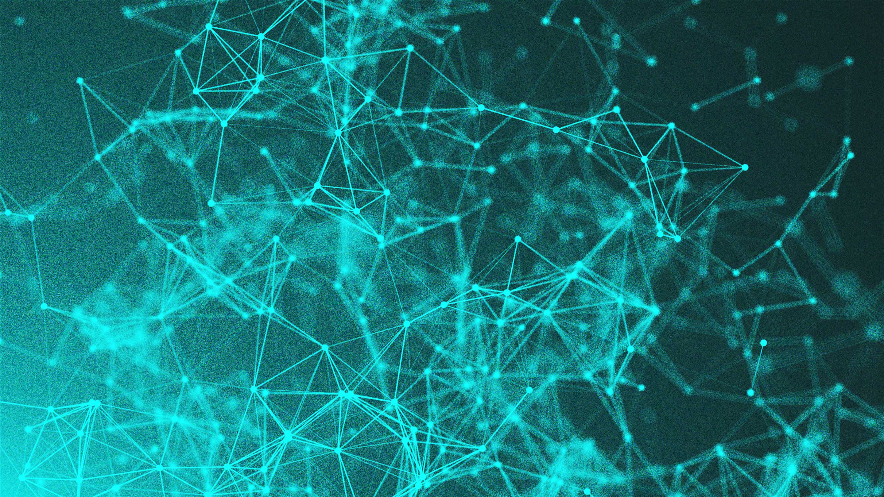 Abstract Peppol network of glowing blue nodes connected by lines on a dark background.