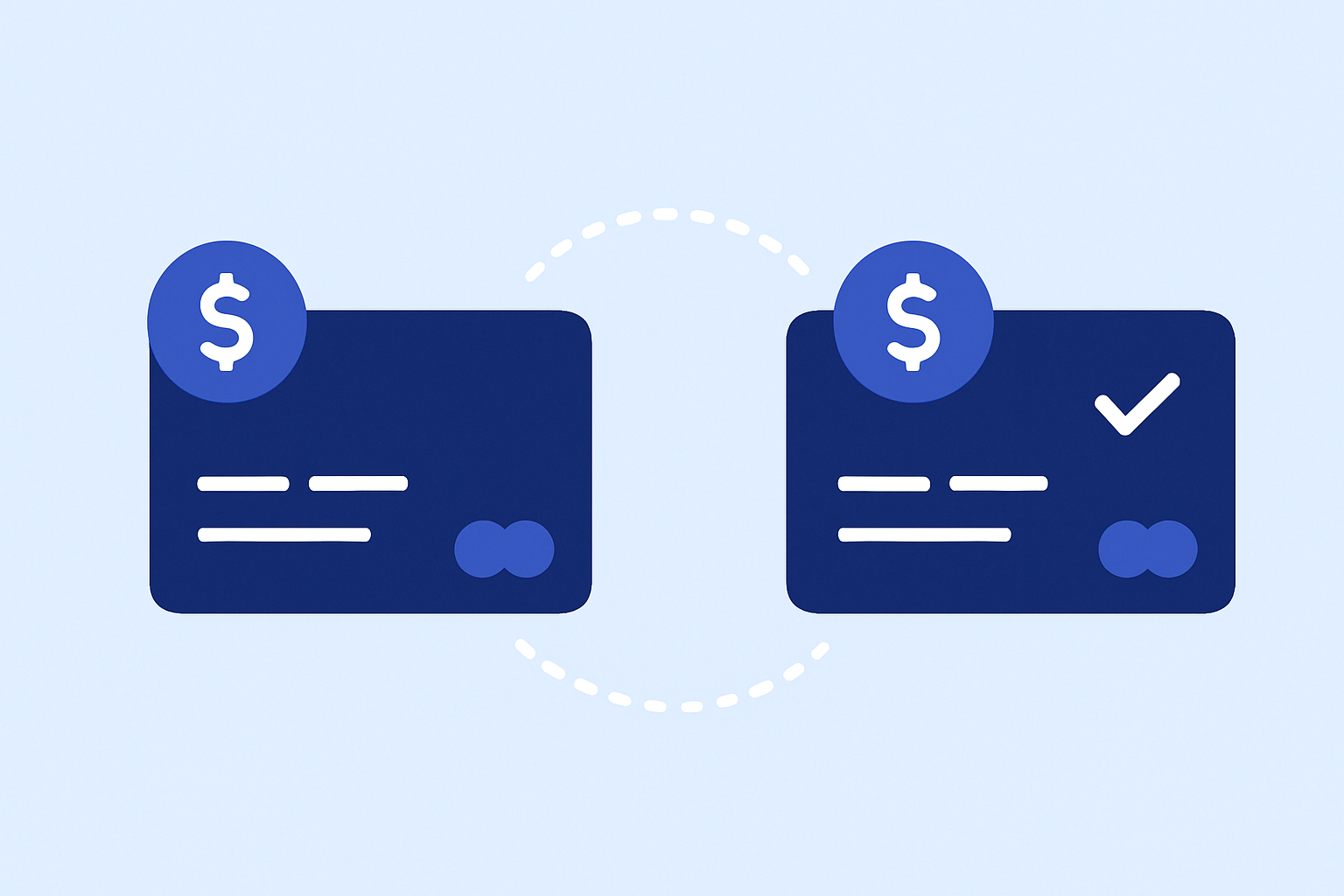 Mobile app subscription payment optimization in 2025 pricing experiments illustrated with two credit cards, one pending and one approved with checkmark