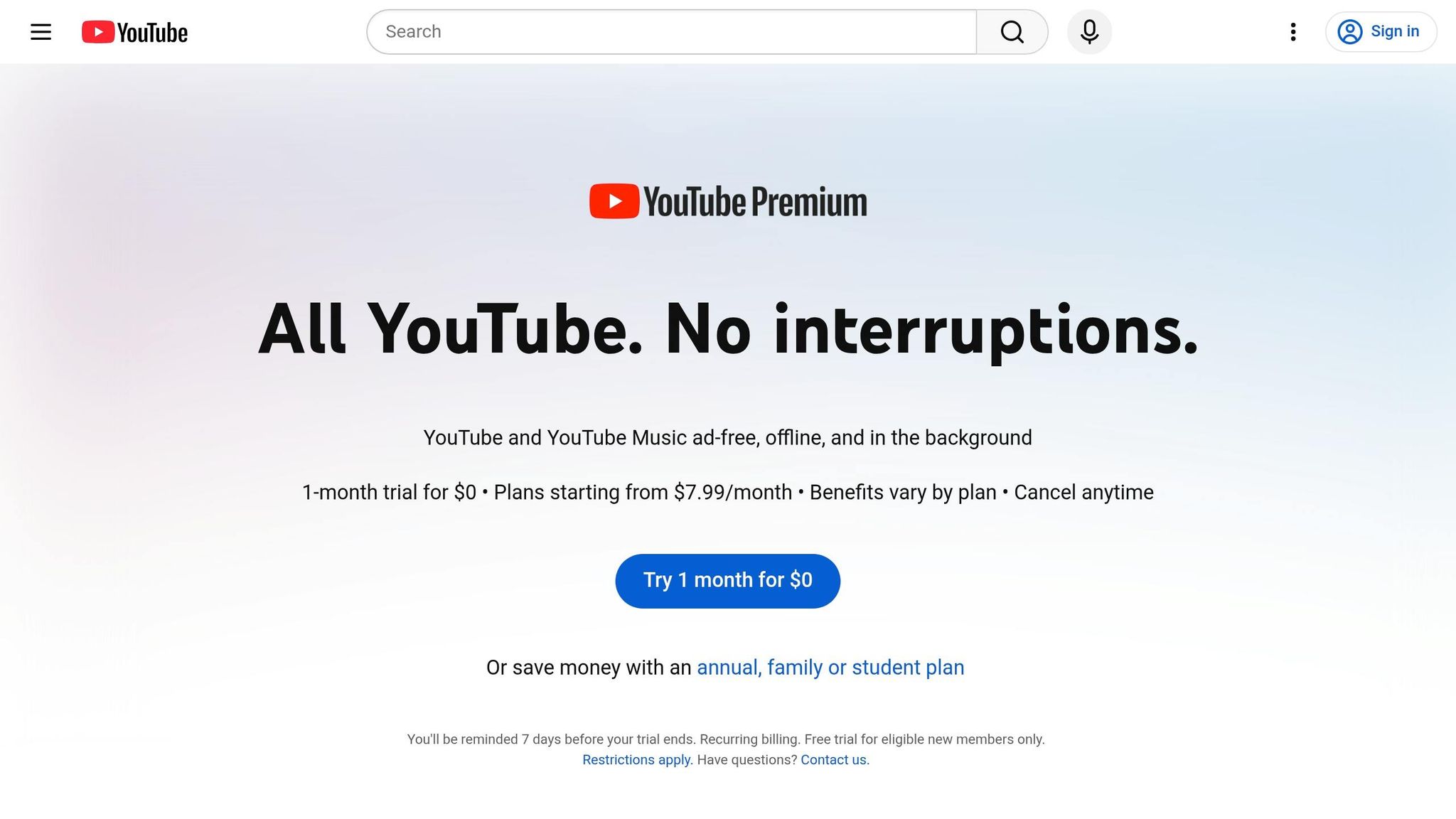 YouTube Premium