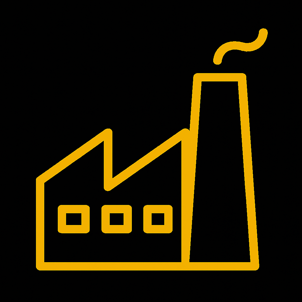 A manufacturing icon.