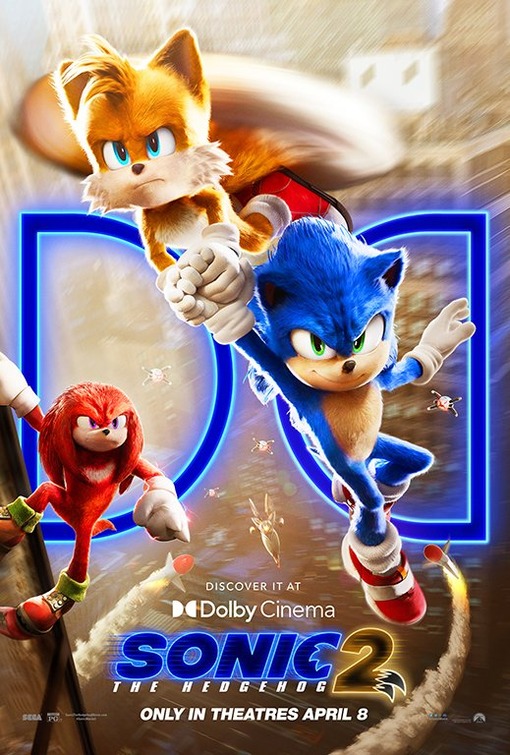Sonic the Hedgehog 2 movie poster.