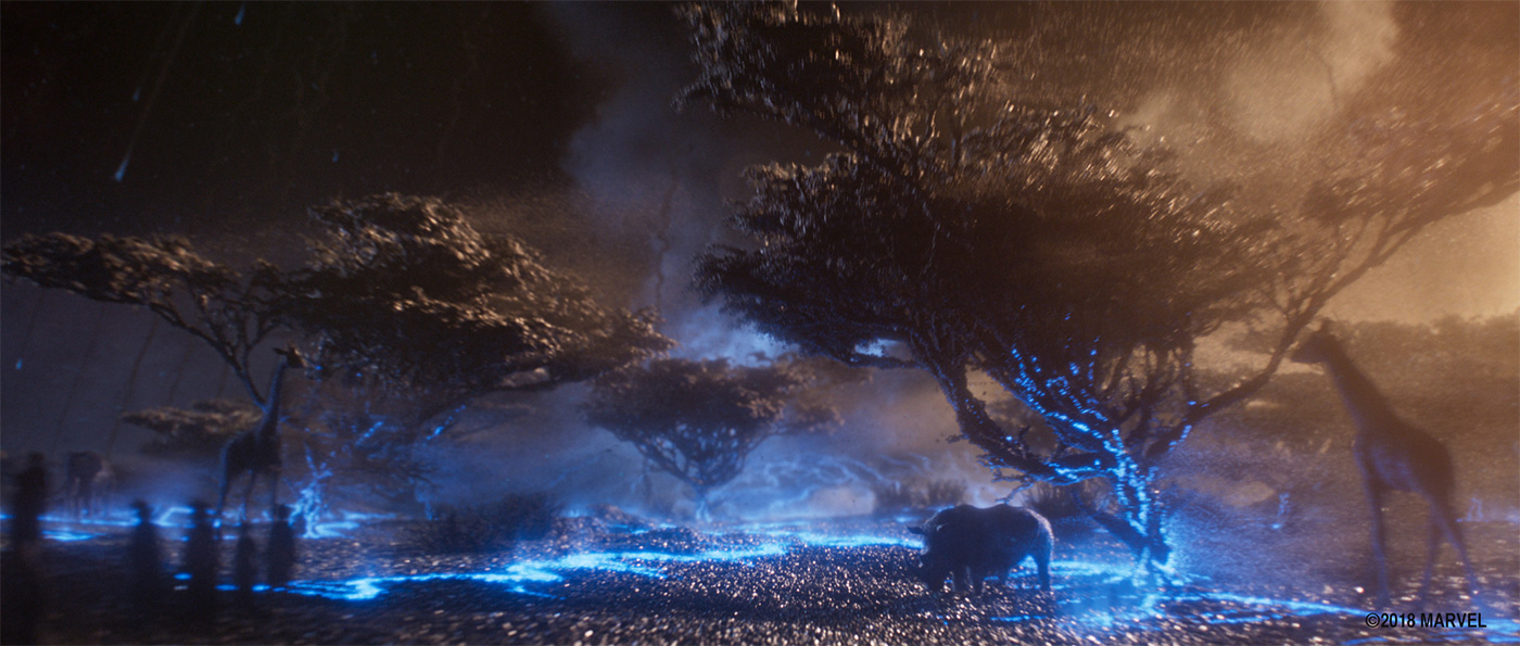 Black Panther opening prologue scene.