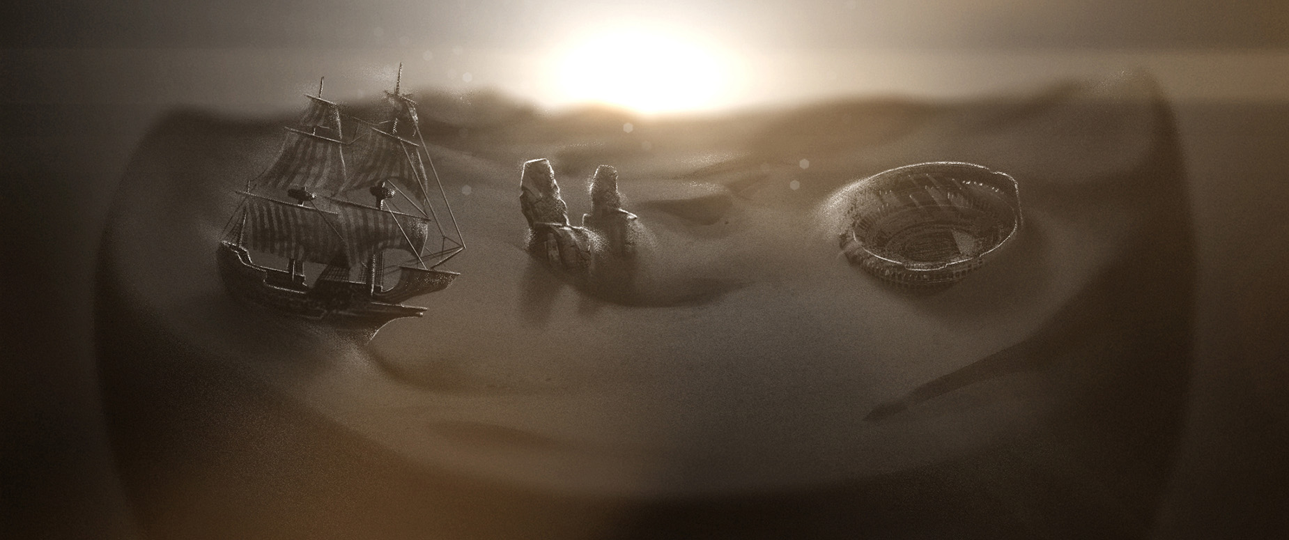 Black Panther concept art opening prologue scene.