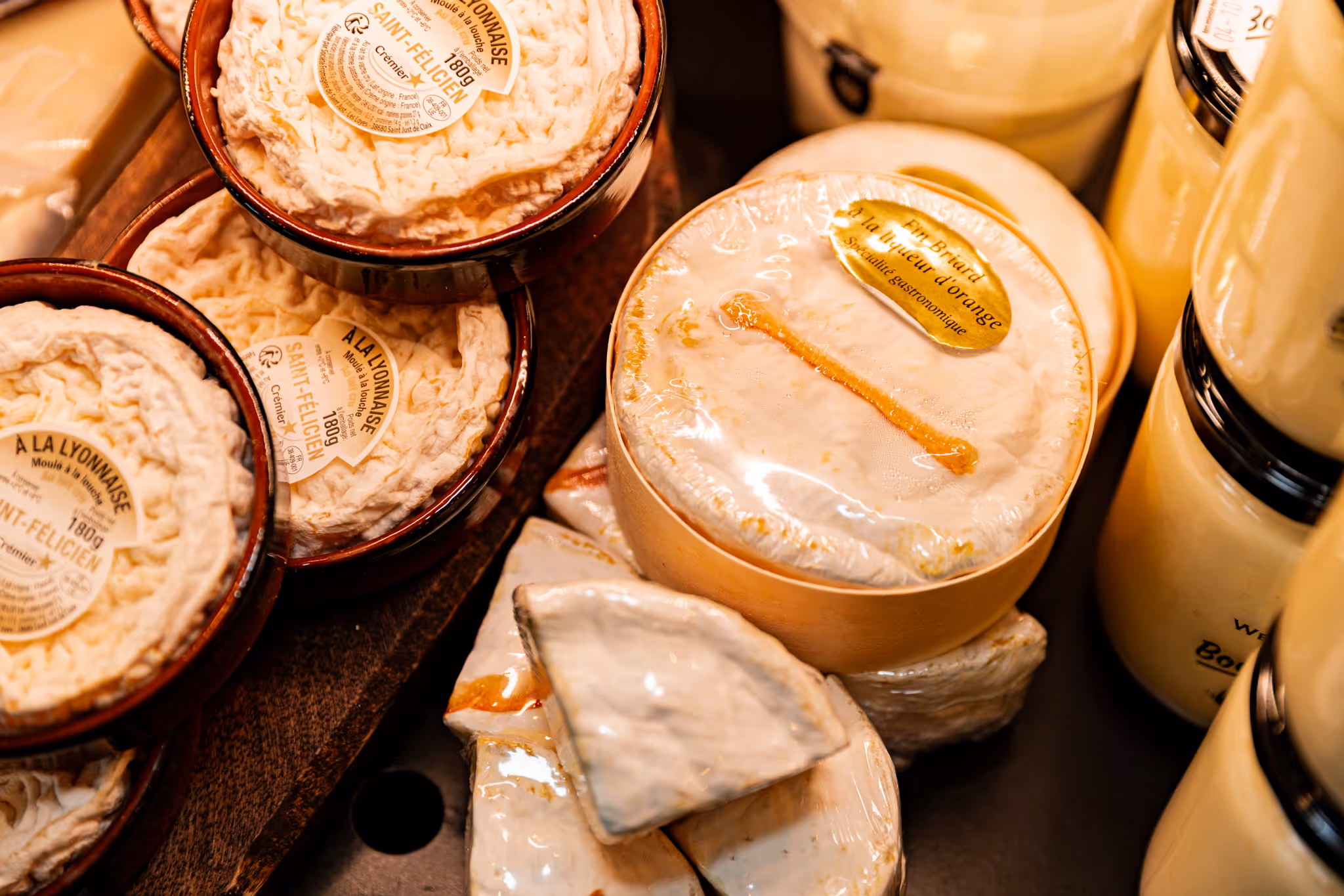 A close up of cheese