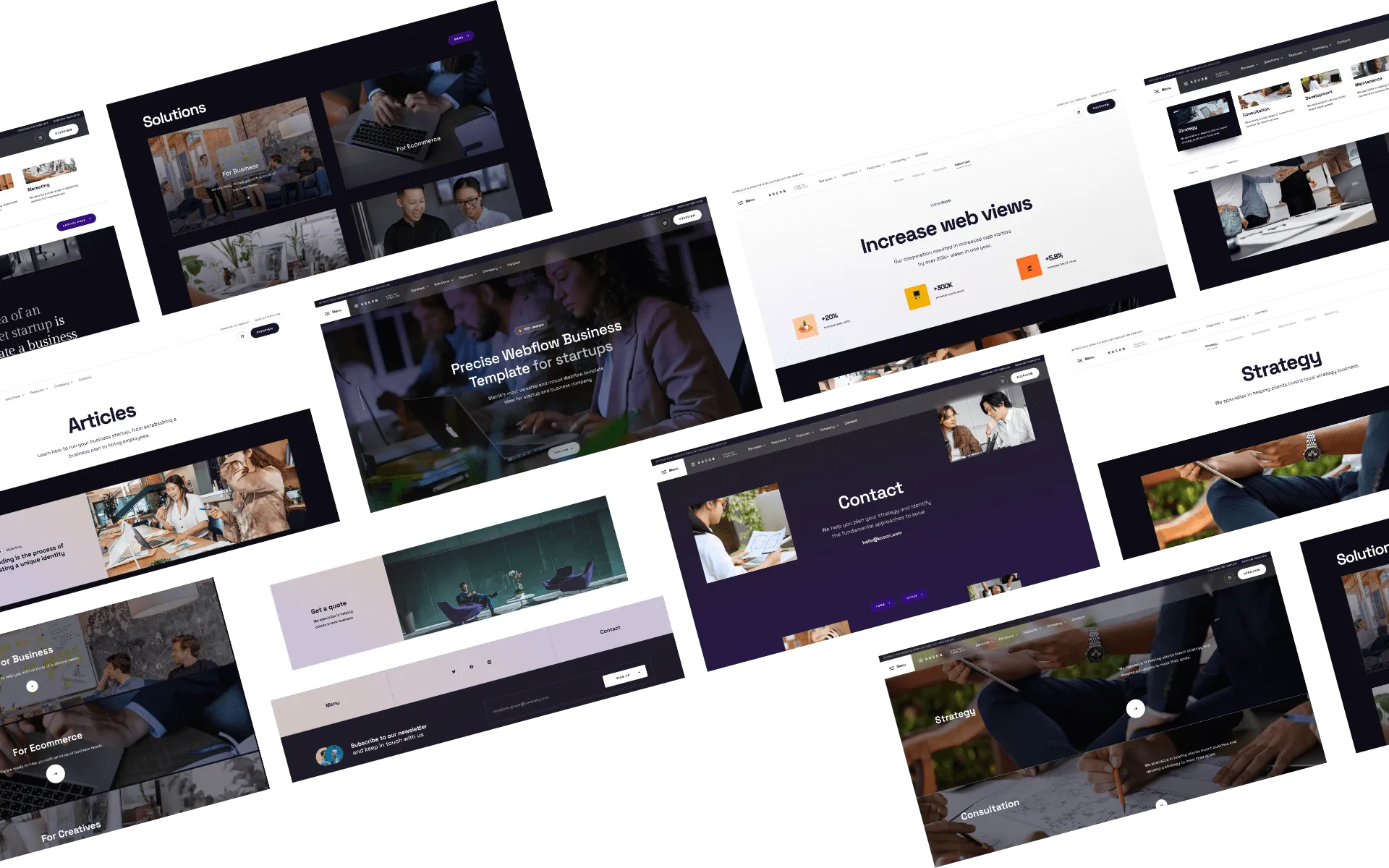 Kocon - Webflow HTML website template made by Metrik