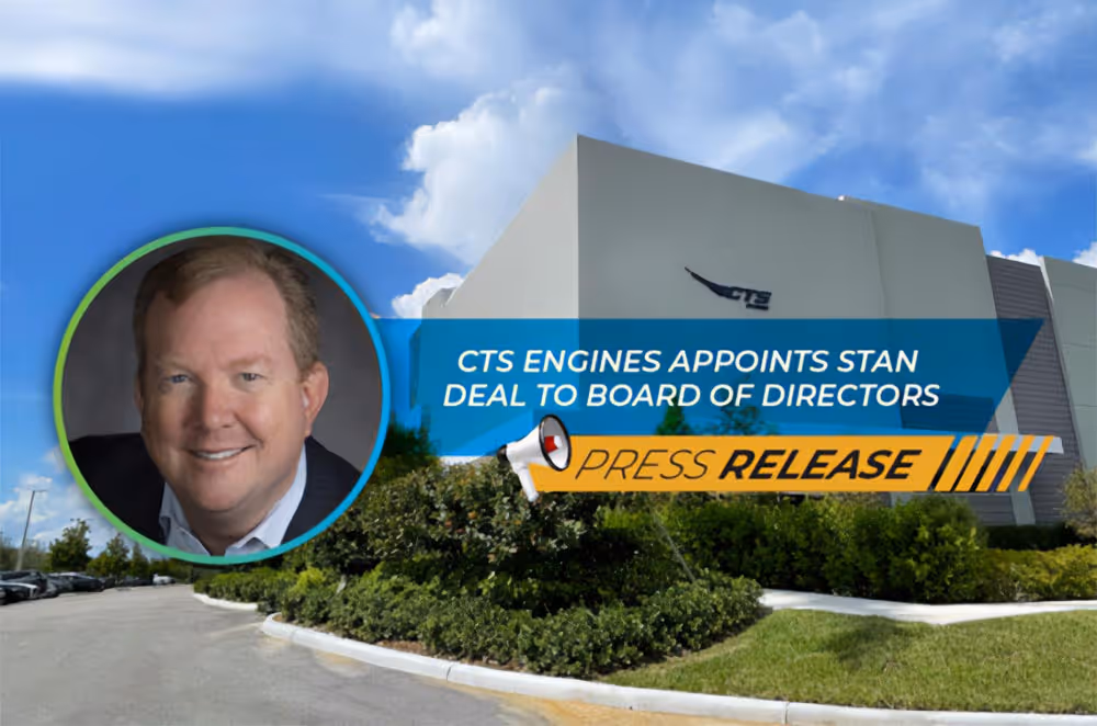 CTS Engines Appoints Stan Deal To Board Of Directors