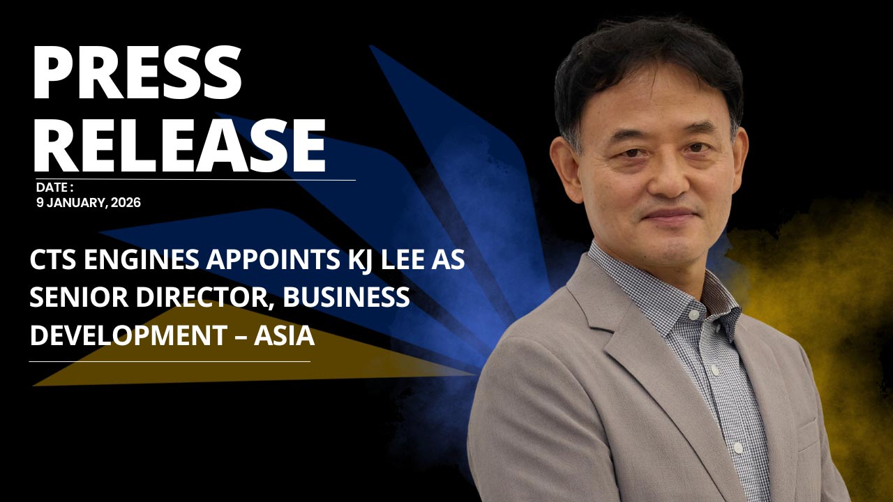 CTS Engines Appoints Kwang Ju (KJ) Lee as Senior Director, Business Development – Asia