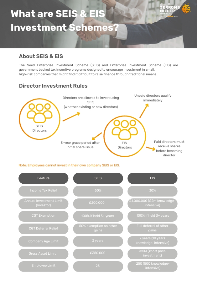 SEIS & EIS Investment Schemes