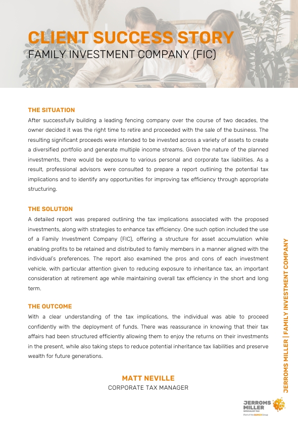 Family Investment Company