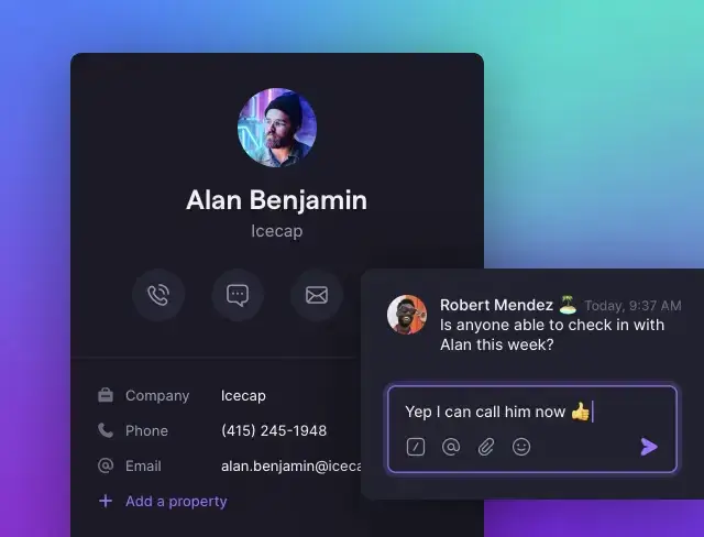 A man's face is displayed on a screen.