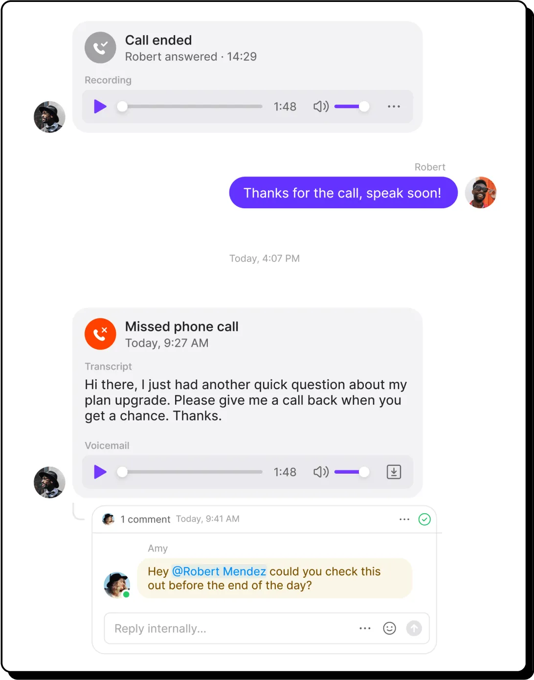A conversation between two people on a messaging app.