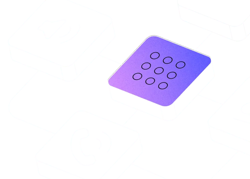 A purple square with a number 8 on it.
