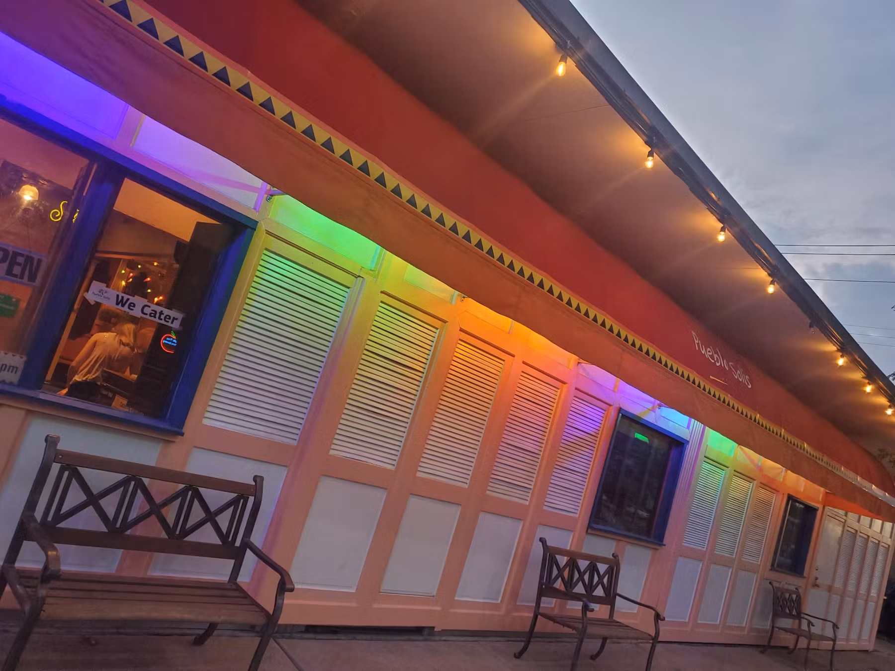 Pueblo Solis restaurant facade.