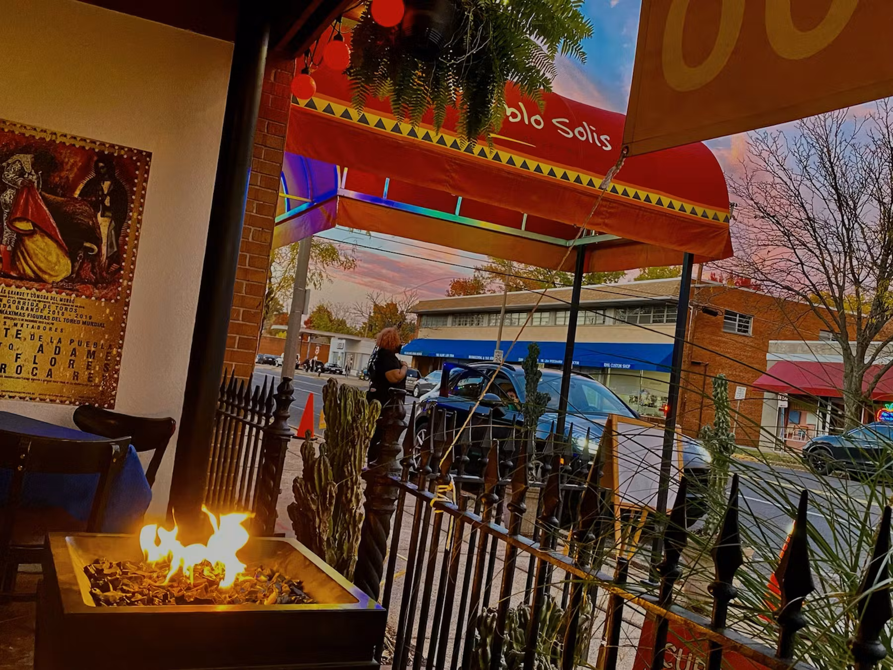 Pueblo Solis patio entrance.