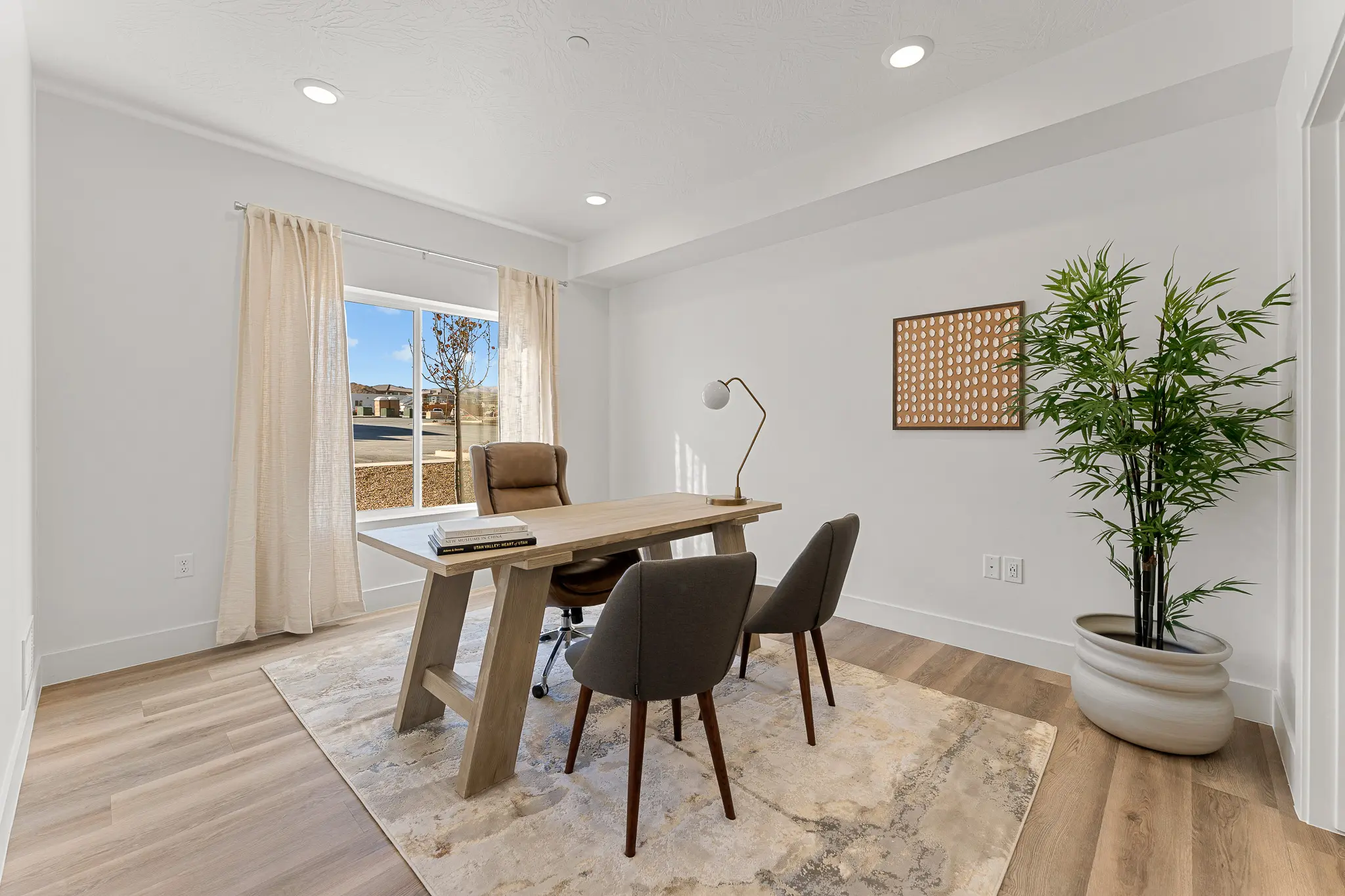 Spacious and modern apartment office at Ascesa Court in St. George, UT.