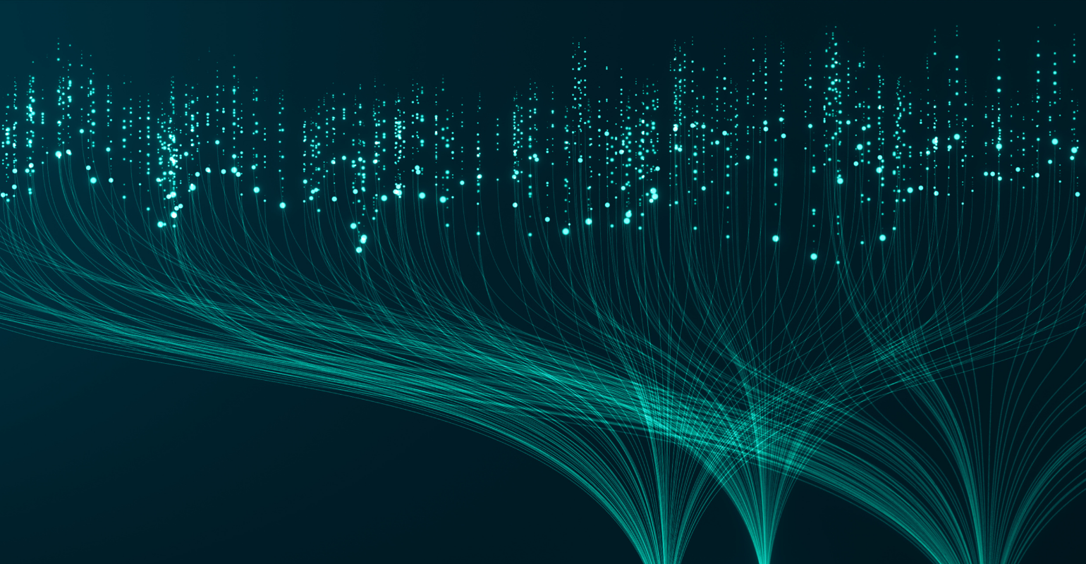 Starfish case study image showing network lines on a dark background