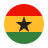 Ghanaian flag icon representing GHS Cedis currency