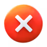 Red cancel icon