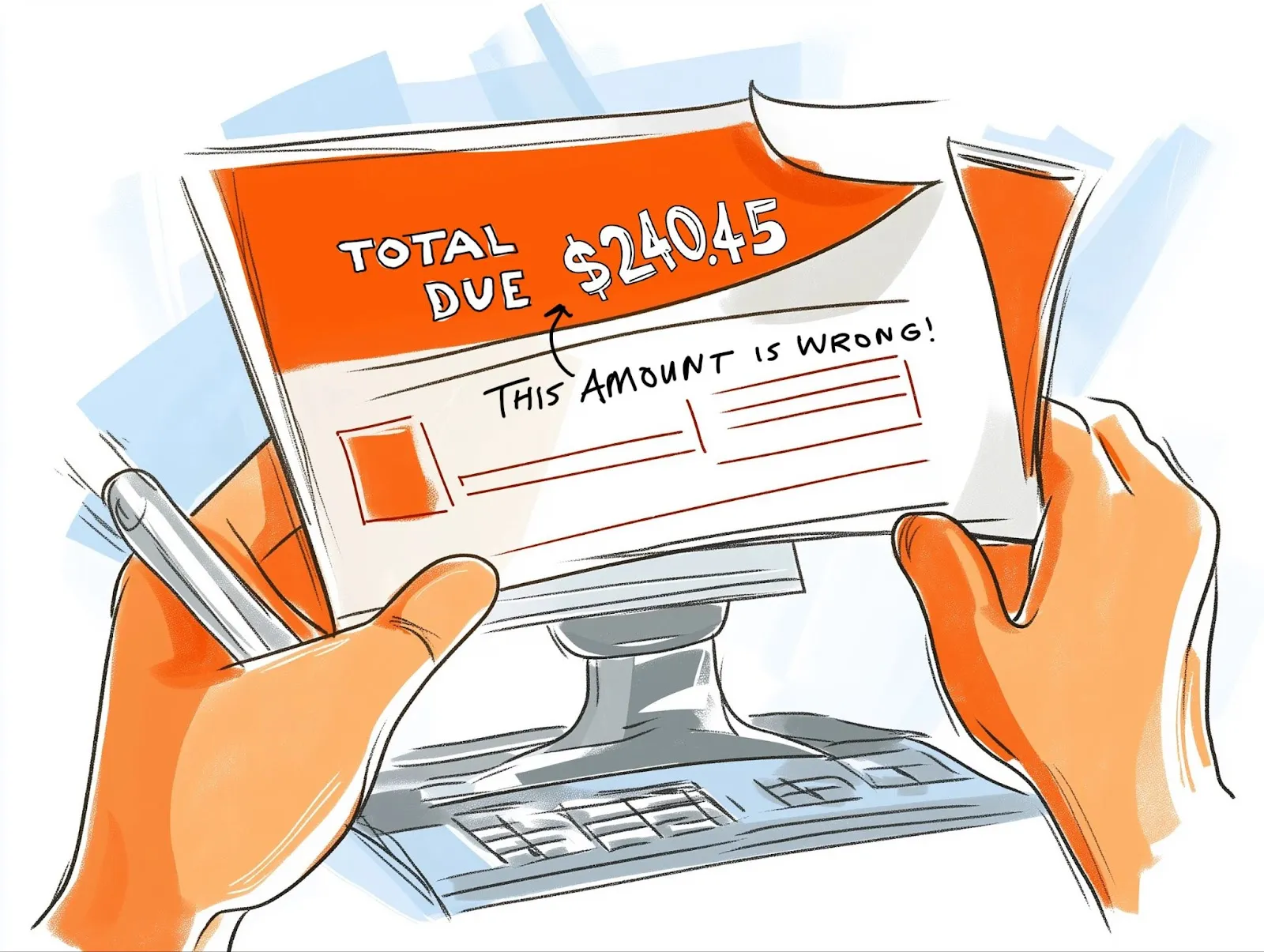 Picture of an invoice