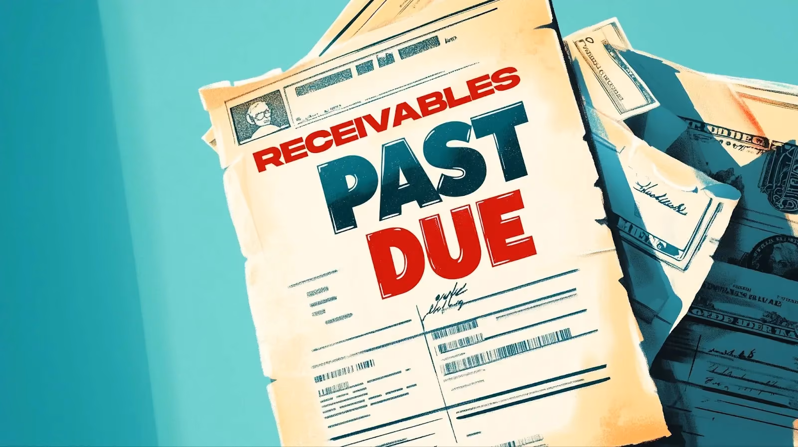 Picture of a past due invoice