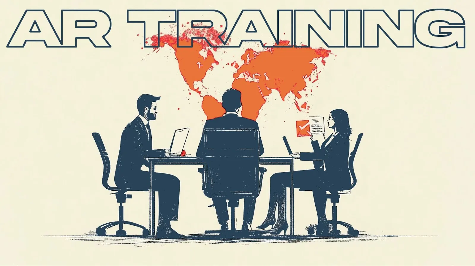 People at a table with laptops