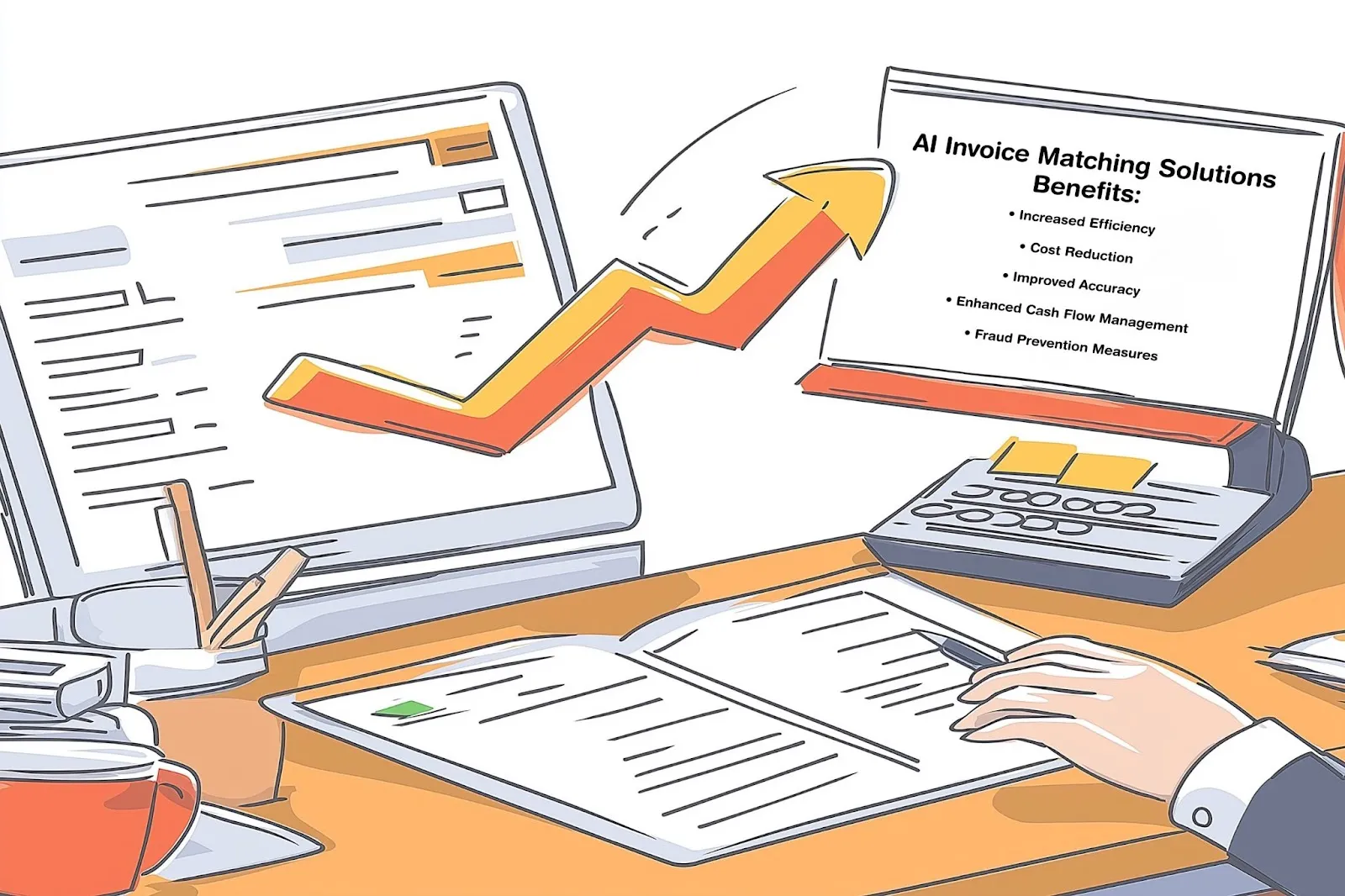 AI Invoice matching diagram