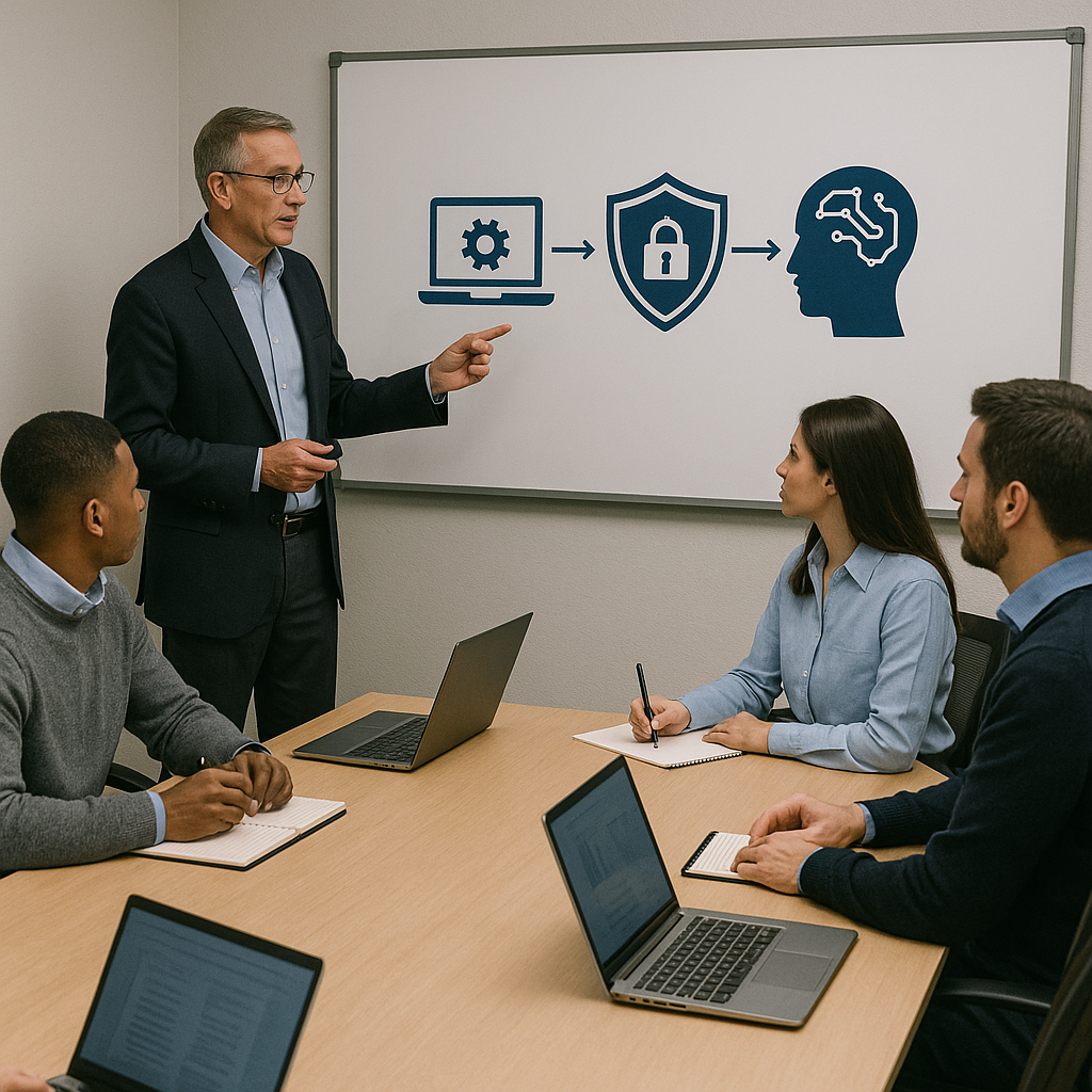 image of brainstorming session for a productivity tools business