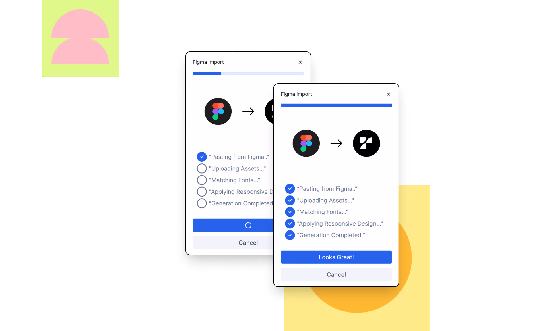 Importing a Figma design into Replo’s Shopify landing page builder, ensuring asset uploads, font matching, and responsive design.