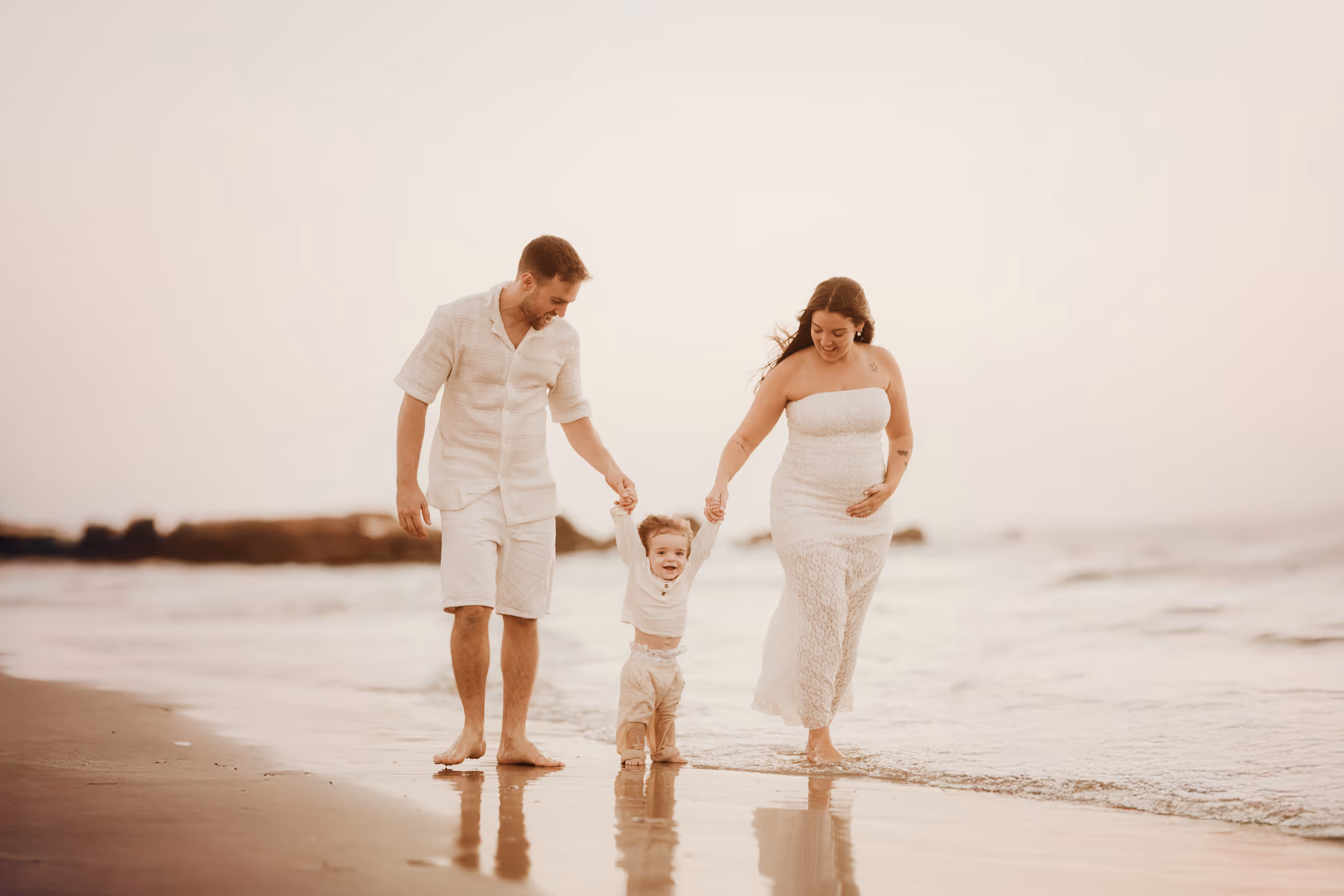 צילומי משפחה בחוף ים