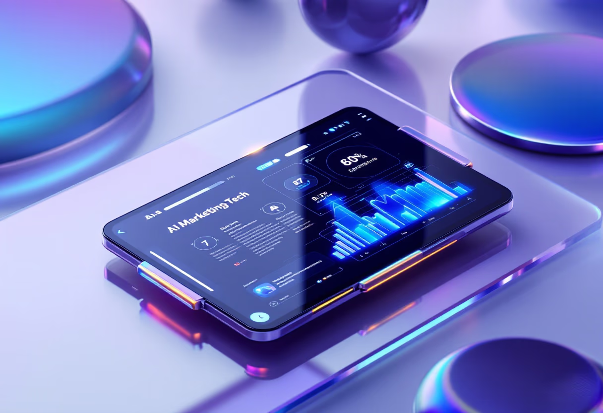 [interface] screenshot of core features interface (for a ai marketing tech company)