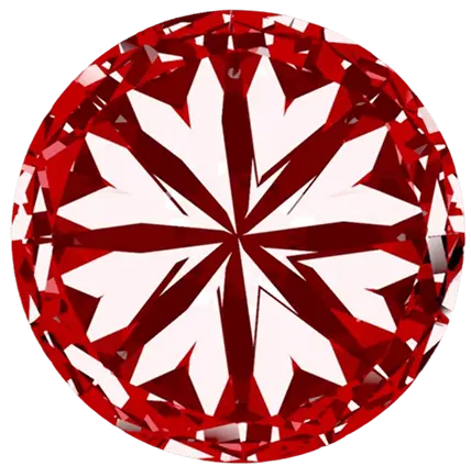 Heart Pattern on Diamond.