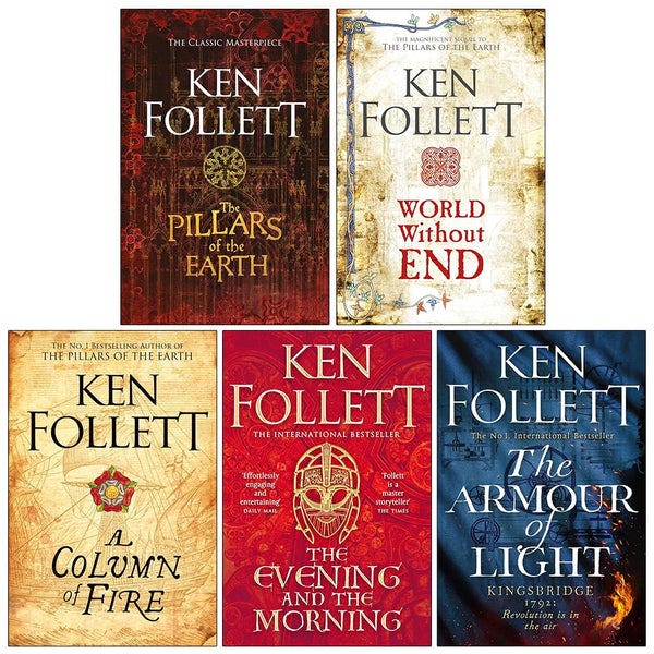 Kingsbridge Novels Collection 5 Books Set By Ken Follett (The Pillars