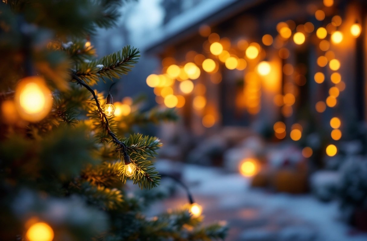 Professional image illustrating Pros and Cons of DIY Christmas Light Installation