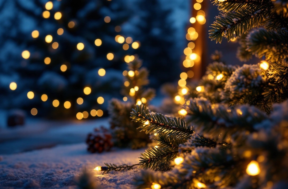 Professional image illustrating Advantages of LED Christmas Lights