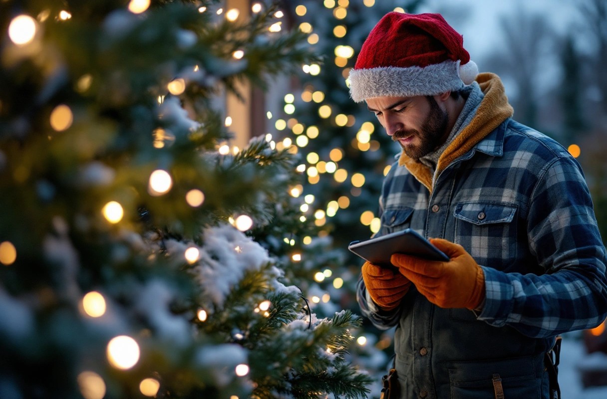 Professional image illustrating Essential Tips for Hiring a Professional Christmas Light Installer