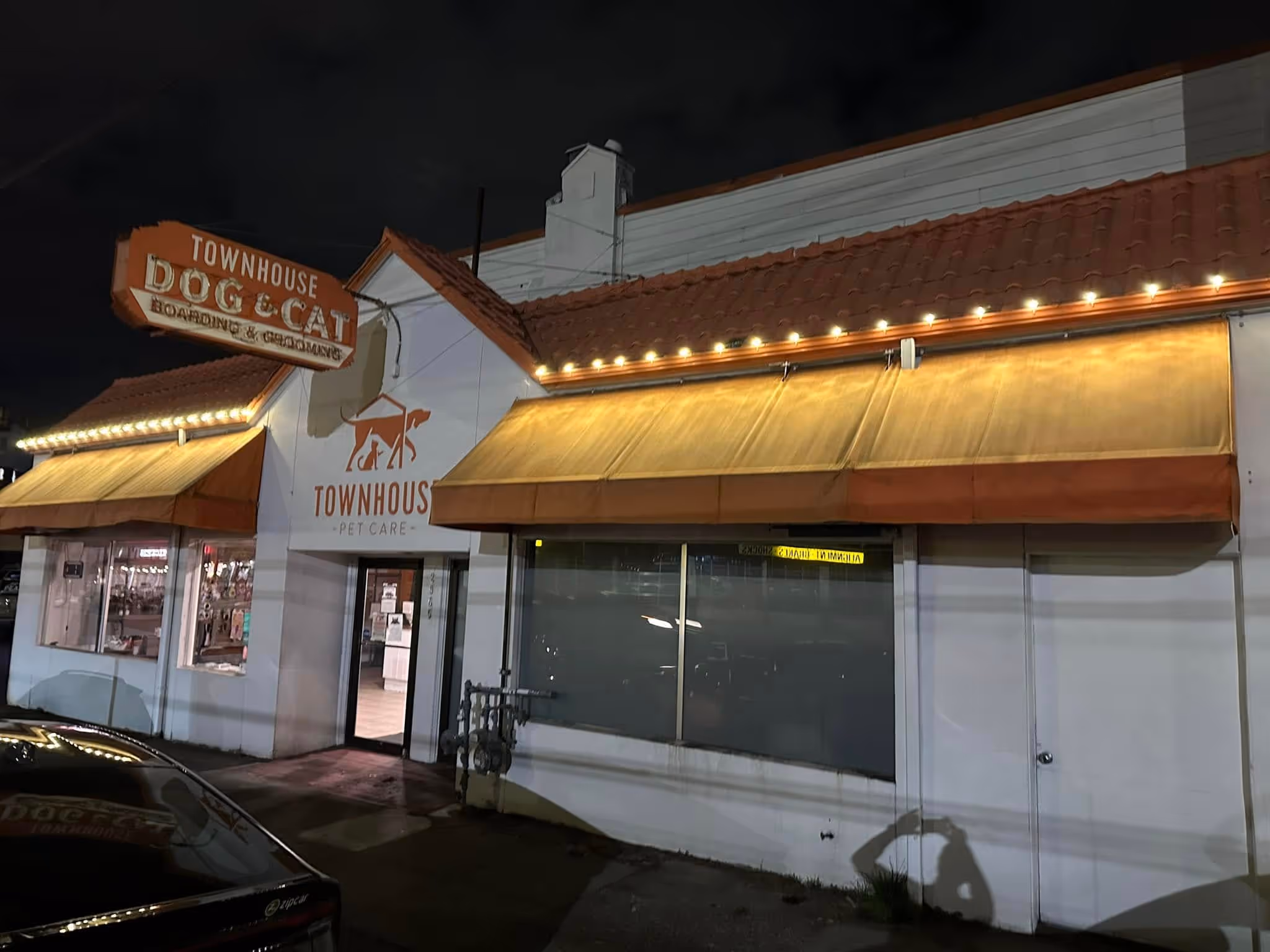 Commercial Christmas Light Installation for a Dog Daycare in Portland, OR