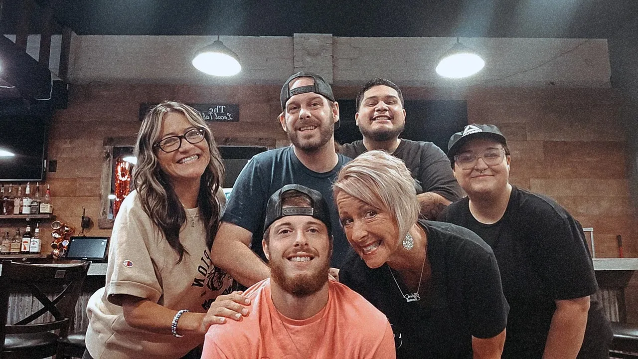 some friends enjoying the place