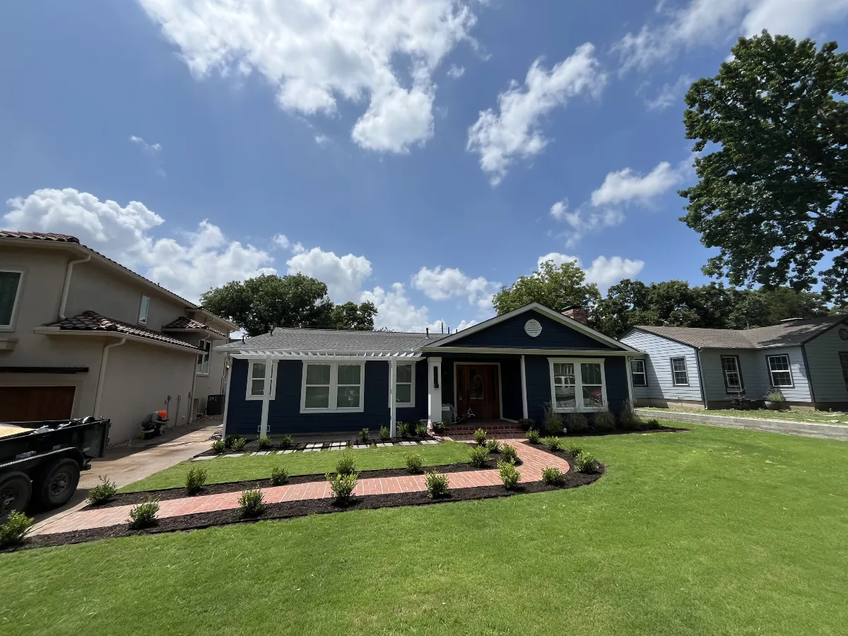 Sod installation in Dallas TX — green lawn transformation