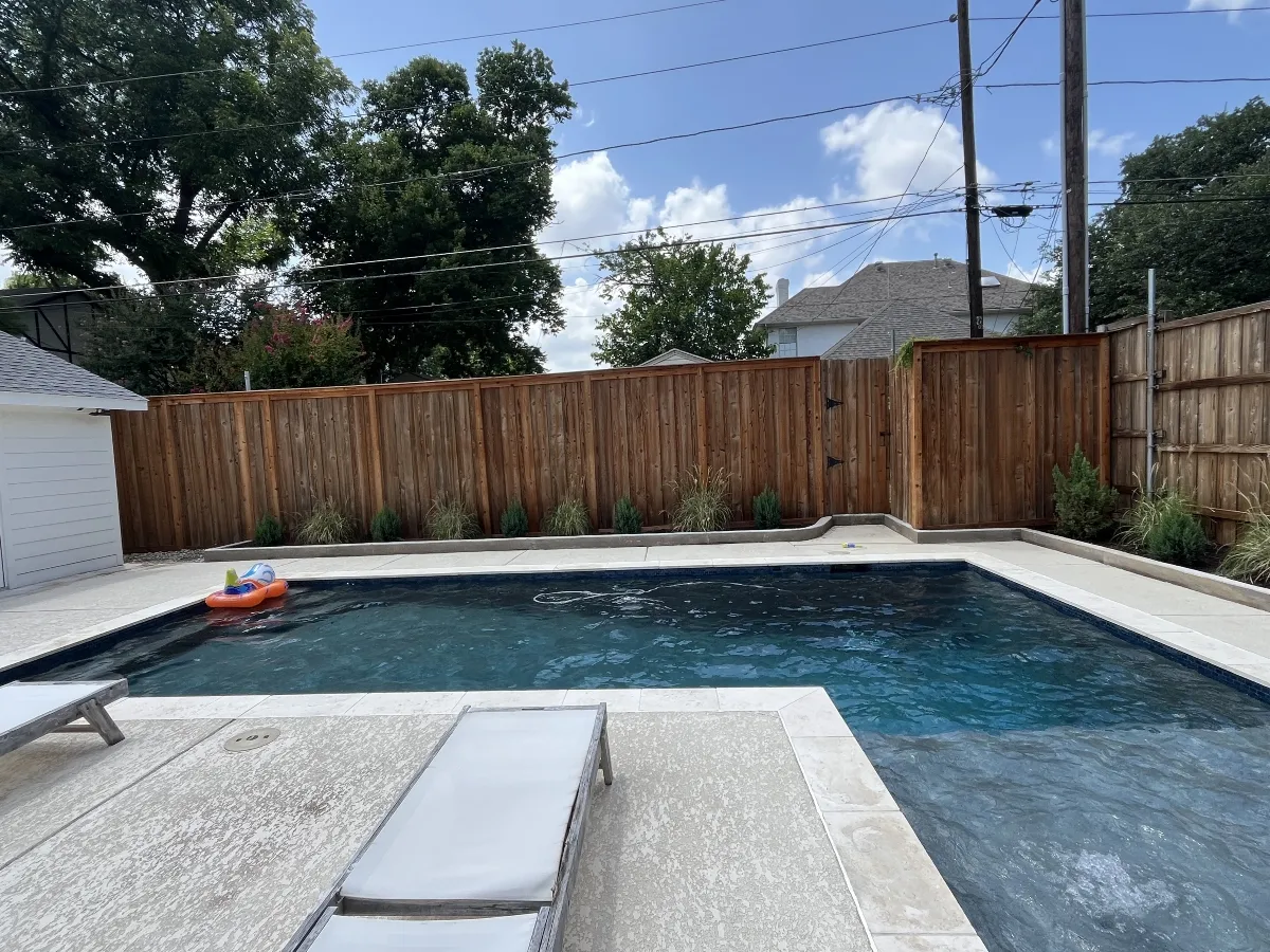 Custom paver patio project in Highland Park Dallas TX