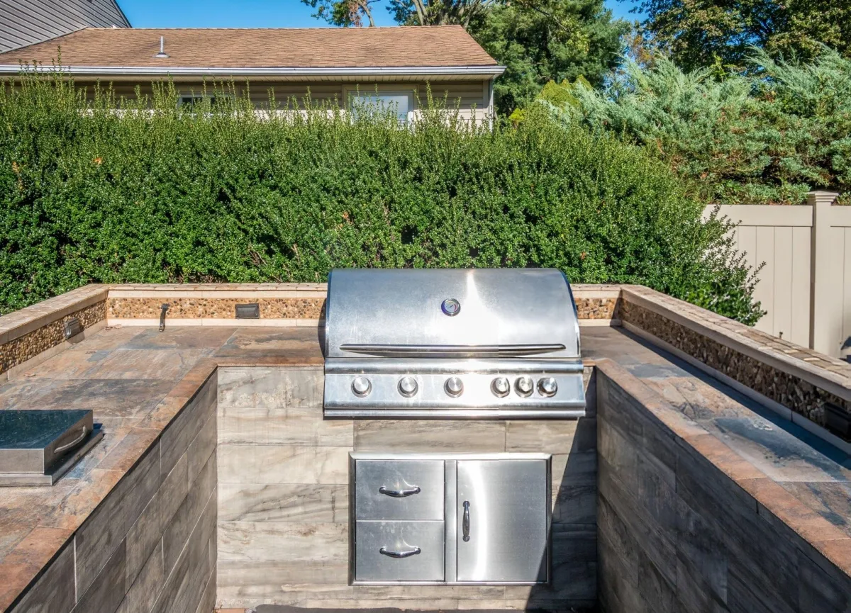 Outdoor living space design in Preston Hollow Dallas TX