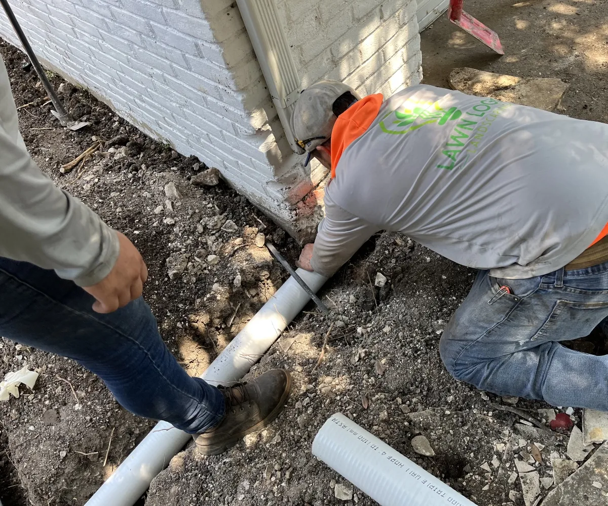 Irrigation system installation in Dallas TX — sprinkler layout