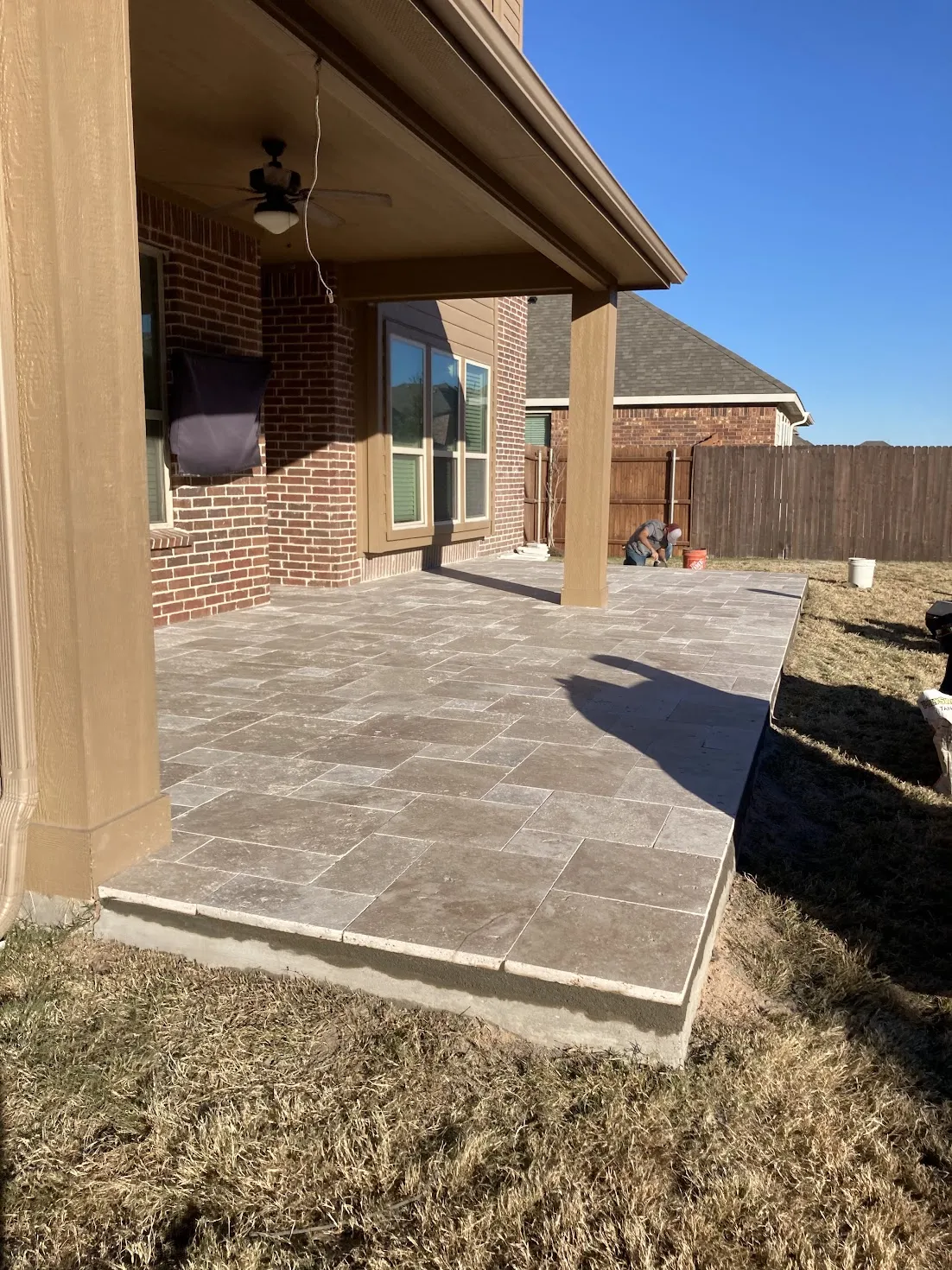 Concrete contractors in Dallas TX — reinforced walkway project