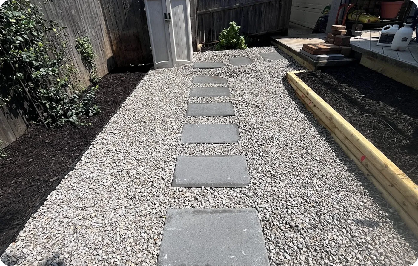Custom landscape design and build in Dallas TX — full backyard