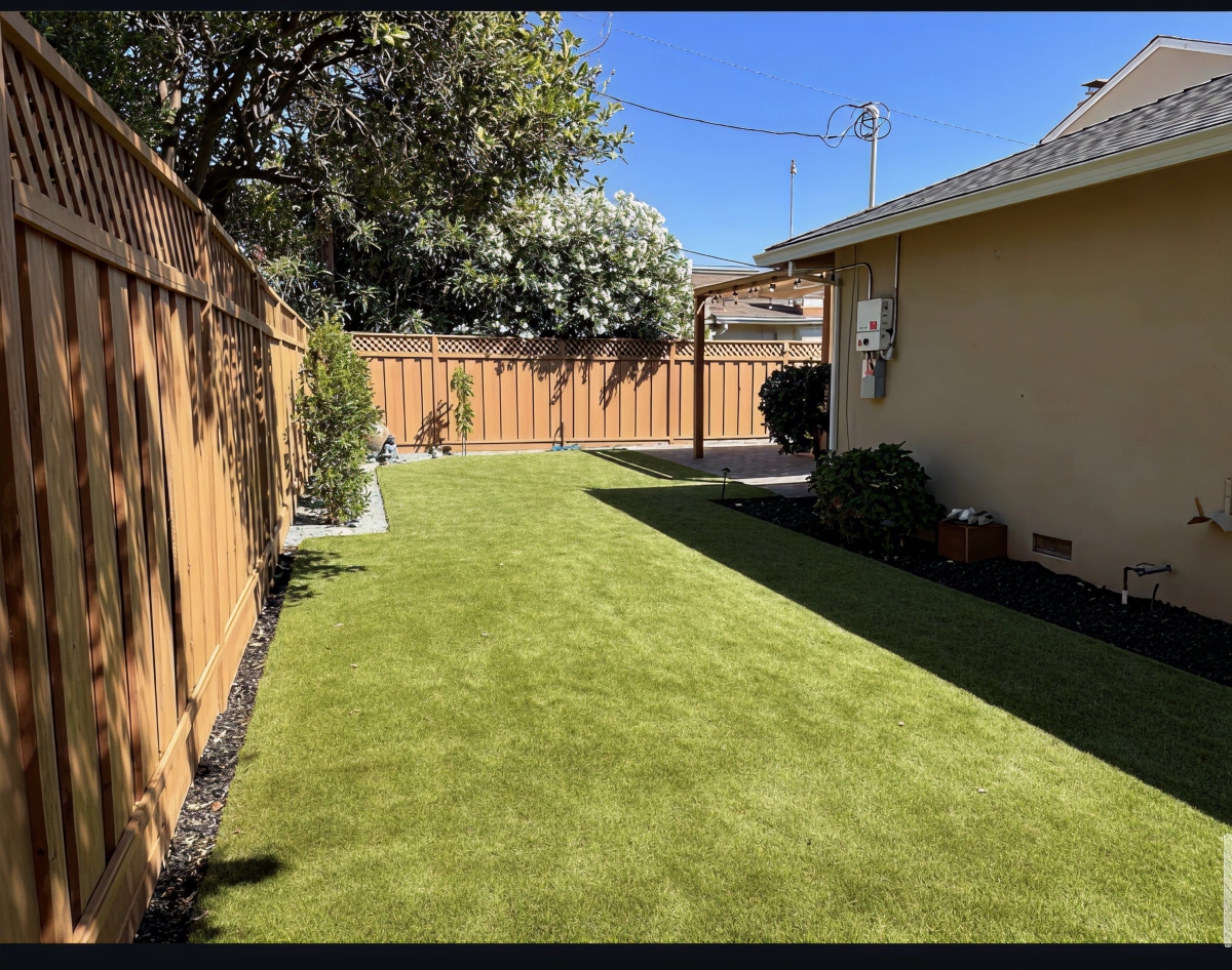 Synthetic turf installation in Dallas TX — pet friendly artificial turf by Prestige Landscape and Design