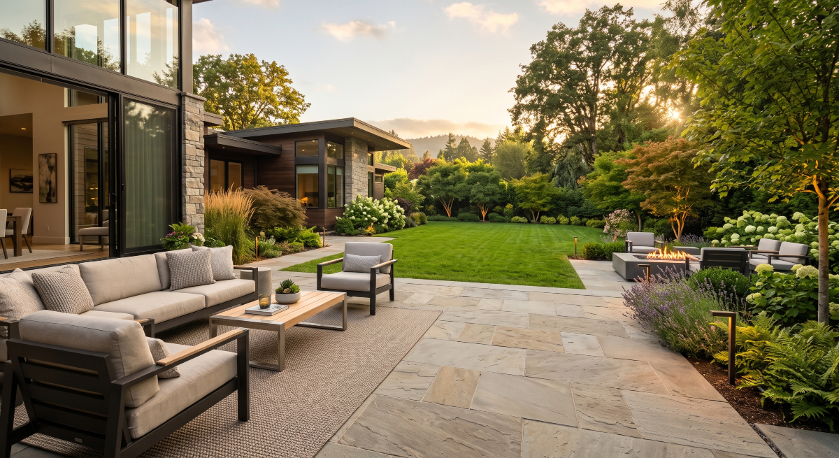 Hardscaping services in Dallas TX — custom outdoor hardscape design by Prestige Landscape
