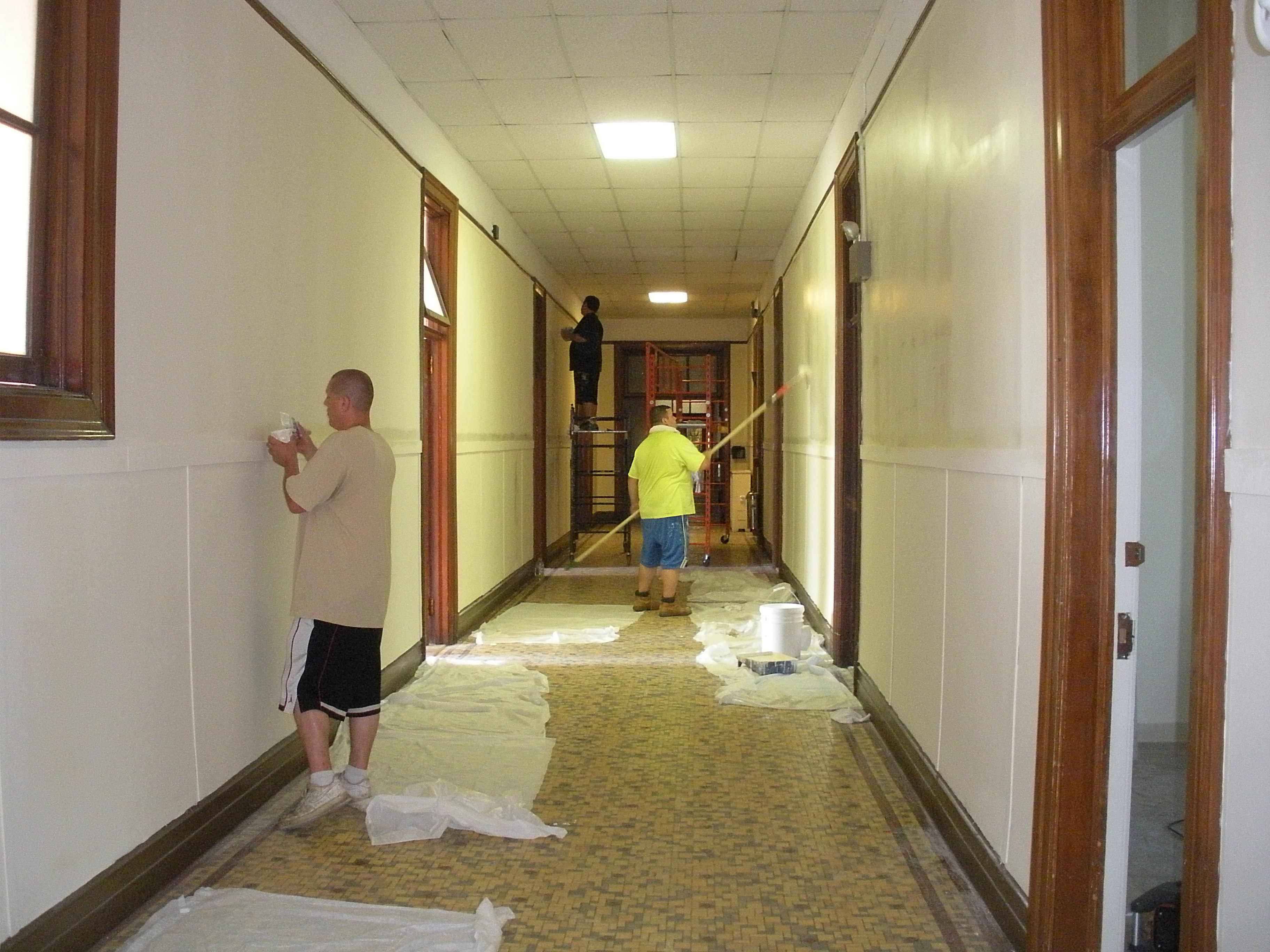 The renovations that are taking place on the first floor of TLC. 
