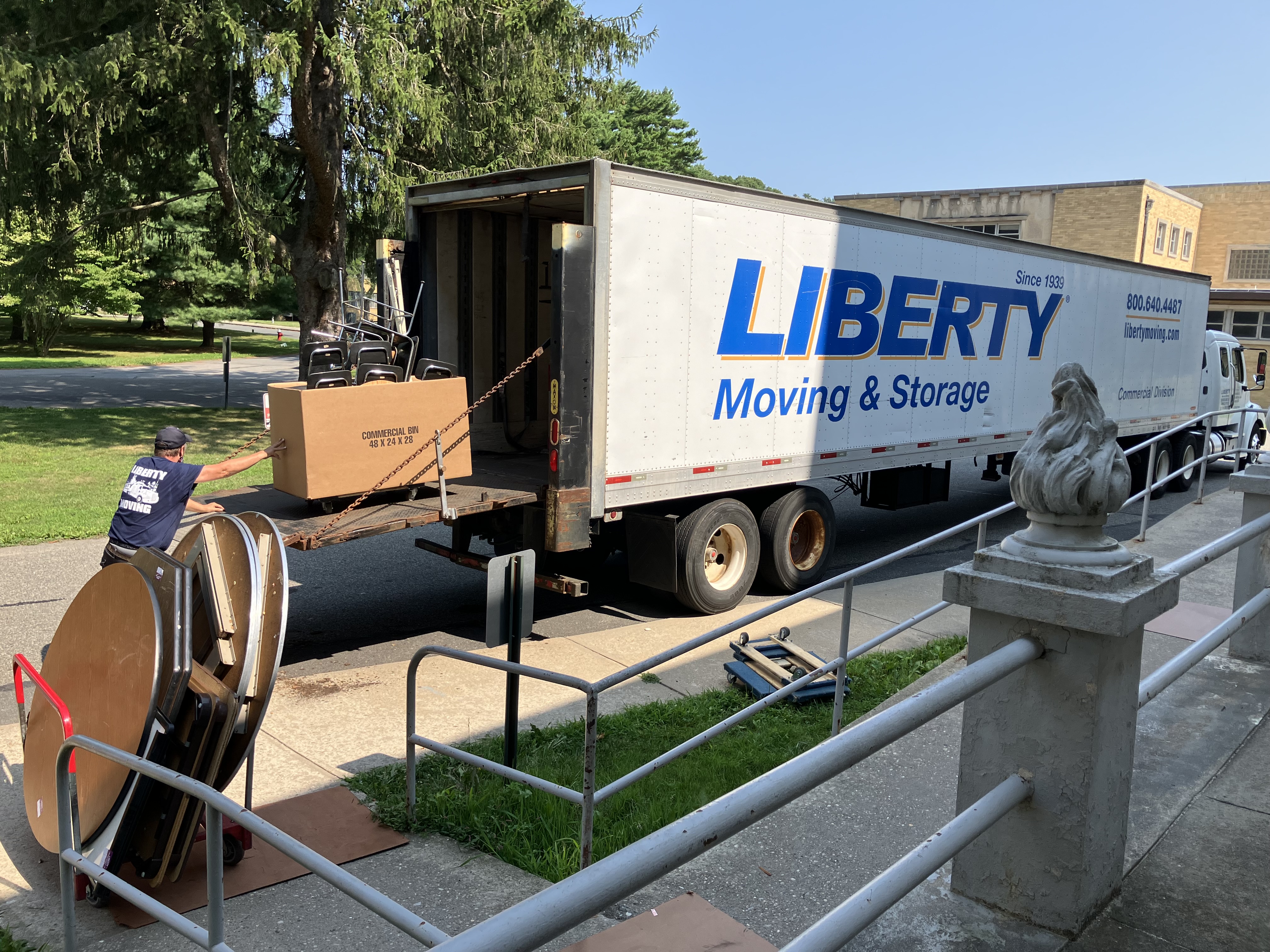 Moving truck - TLC is moving to the new location at Sisters of St. Joseph in Brentwood, NY. 